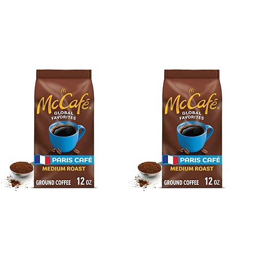 McCafe Paris Café, Ground Coffee, Medium Roast, 12oz Bag (Pack of 2)