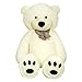 TEDBI Grande Orsacchiotto 200cm | Crema | Gigante Orso di Peluche farcito Giocattolo Bambini Cuore Regalo di Compleanno XXL Teddi Bear