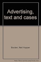Advertising, text and cases B0007EBLO8 Book Cover