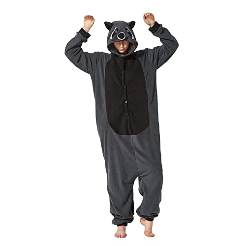 Hstyle Onesie Jumpsuit Tier Ganzkörper Karneval kostüm Fasching Cosplay Persönlichkeiten Tierkostüm Herren Damen Erwachsene Onesies