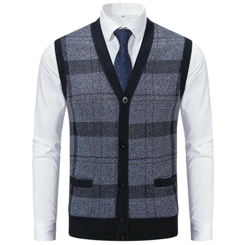 Gilet en tricot chaud homme coupe moulante pour éviter le froid
