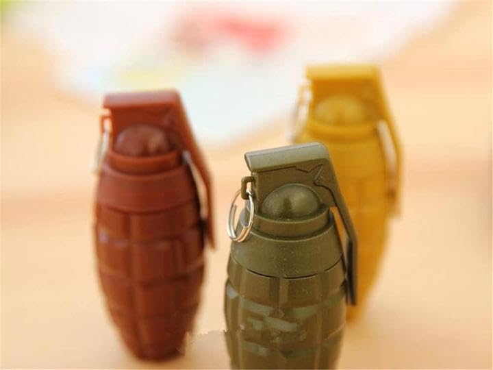 Blauer Kugelschreiber für Kinder, Mädchen, Jungen, Frauen, Erwachsene, Schule, Büro, Zuhause, Studenten, Geschenk, zufälliger Stil, 0,5 mm, Granatenform