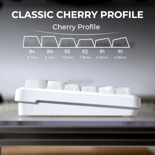 Image of XVX Frost Jelly Keycaps, Forged Carbon-Look Translucent Keyboard Keycaps | Cherry Profile 126 Keys Keycap Sets for Mechanical Keyboard with MX Switches