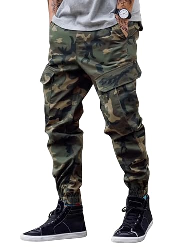 Image of Lymio Men Cargo || Army Design Cargo || Cotton Drawstring Pant Six Pocket (Also Available in Plus Sizes) (Army-03-04)