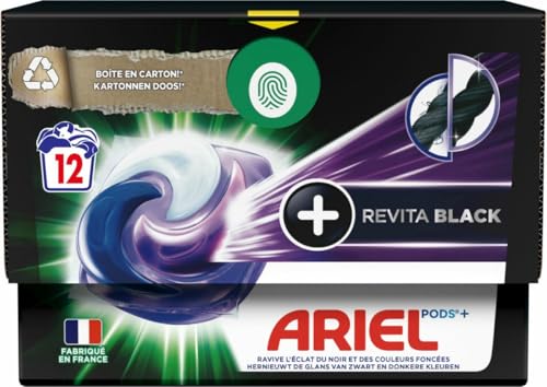 Ariel PODS+, Cápsulas de detergente líquido 48 +Revitablack