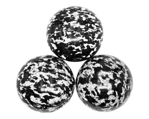 Image of Certified Black & White Tourmaline Crystal Ball for Meditation - Premium Crystal Vastu Items for Home and Feng Shui Items for Good Luck - Ideal for Pooja Supplies and Spiritual Practices (2.5 inch Inch)