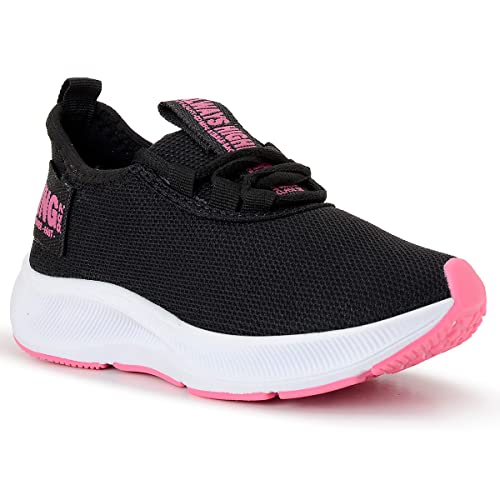 Tênis Infantil Masculino Feminino Meninos Meninas BF Shoes (Preto/Pink, br_footwear_size_system, lit