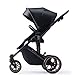 Kinderwagen Kinderkraft Prime 2 + Babyschale + Schutzhülle für Auto Mink Pro, Venezianisches Schwarz