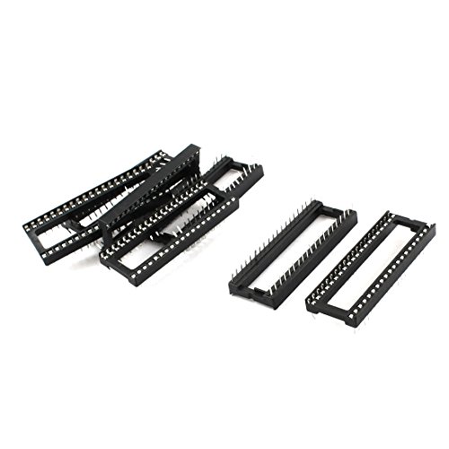 Aexit 7pcs 2.54mm Audio & Video Accessories Pitch Two Row 40 Pins PCB IDC Straight Connectors & Adapters Pin Sockets