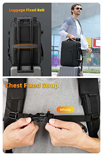 MARK RYDEN Travel Backpack for Men, 38L Flight Approved Carry on Backpack, 17.3 Inch Laptop Backpack with USB Charging Port, Waterproof Business Backpack4