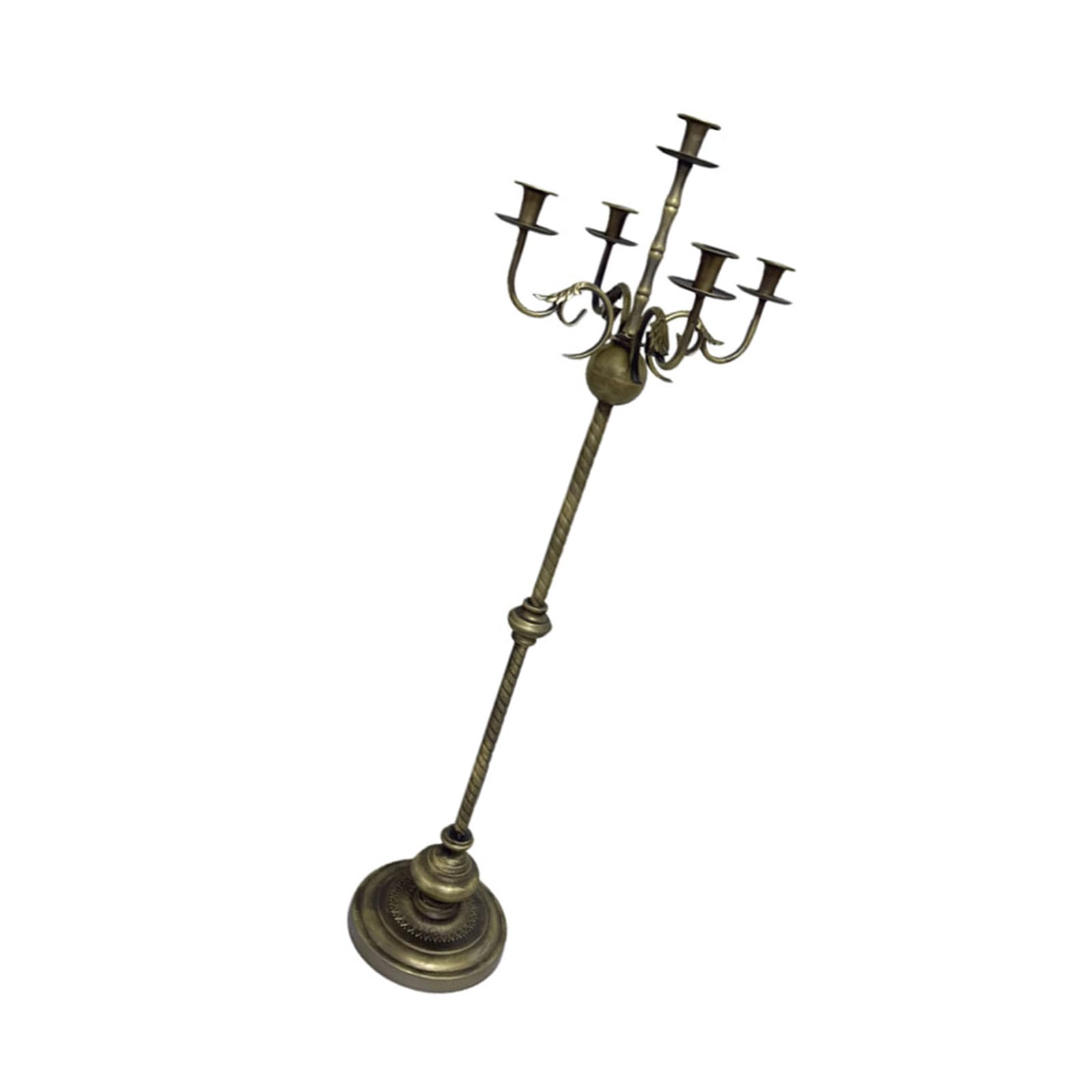 carotoe Artistic Decorative Iron Candelabra Tall Floor Taper Candlestick Holders for Weddings Parties and Home Interior Decors Party Holders