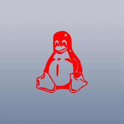 CAR BIKE HOME DECOR WALL ART VINYL WINDOW DECORATION LINUX TUX PENGUIN RED MACBOOK CAR DIE CUT DECAL NOTEBOOK AUTO DECOR LAPTOP ADHESIVE VINYL