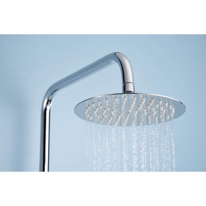 MICE - Columna de ducha con Rociador, Mango de Ducha - Conjunto Barra de ducha extensible - duchas para exterior/interior fabricado en acero inoxidable S.304. Termostatico BTK017/AC