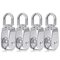 2PZ Carrucola In Acciaio Inox 304 Da 400KG - Puleggia Singola Con Cuscinetti Girevoli M50 - Foto 13