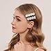 3 pack Hair Clips for Girl and Women 2.36 inch Fashion Hair Clips Set Pearl Acrylic Resin Hair Accessories for Thick Hair