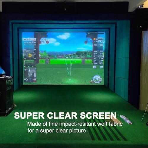 Pantalla proyección simulador de golf 92 pulgadas 16:9 HD miniatura 5