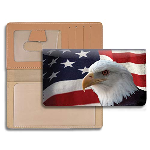 soaring over america - Soaring Over America Personal Leather Checkbook Cover for Top Tear Personal Checks