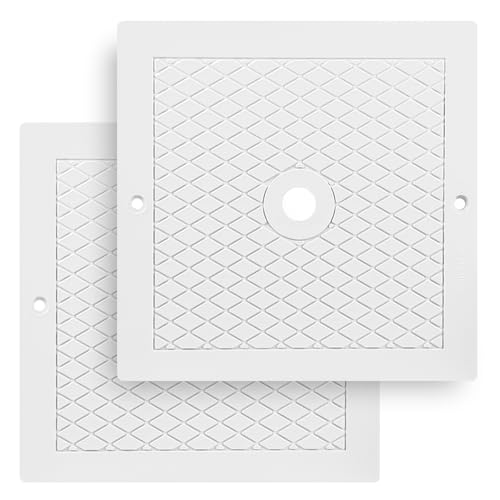 2 Pack 10'' Pool Skimmer Lid Replacement,Pool Skimmer Cover Plate Compatible with Hayward SPX1082E, SP082, SP1086,1083, 1084,1085,Suitable for In-Ground Pools, Heavy Duty Plastic