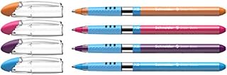 Schneider 151103 Slider Basic długopis (model nasadki ze strefą Soft-Grip, grubość kreski środkowej) 10 sztuk, niebieski
