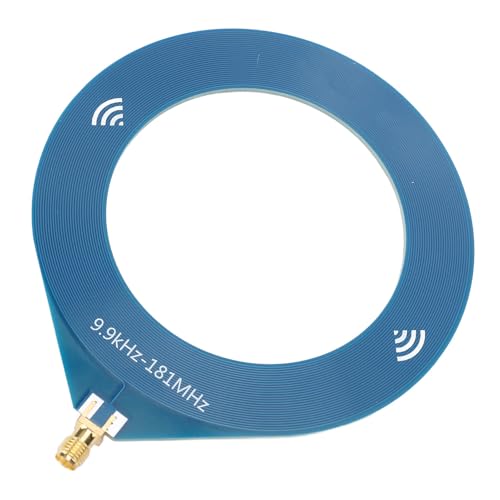 Mini Antenas de Bucle, Antena de Radio Móvil Portátil, 9.9kHz - Rango de Frecuencia de 181MHz, Enchufe y Juego para Acampar, Actividades Al Aire Libre (Agujero Interno de Rosca