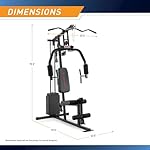 Marcy Multifunctional Workout Station 100lbs to 200lbs Stack Home Gym for Weightlifting and Bodybuilding - Image 3