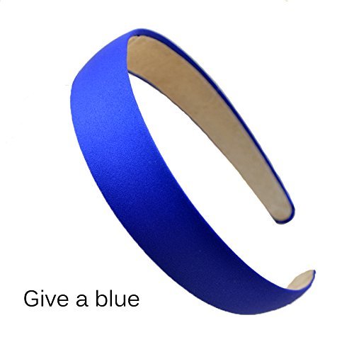 Loneedy 6 Hard Headbands, 1 Inch Wide Non-Slip Ribbon Hairband For Women (6 Black+1 Blue) #TOP3