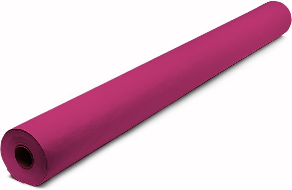 Tezraftaar® Paper Banquet Roll 25m x 1.14m Fuchsia Disposable Banqueting Roll Table Cover Clothes for Christmas Catering Supply Wedding Birthday