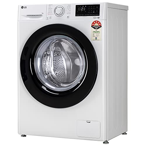 Get the Best Washing Experience with LG's 7 Kg 5 Star Inverter Front Load Washing Machine with Inbuilt Heater, AI DD Technology & Steam for Optimal Hygiene!