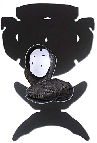 3 Pack. Black-Flat Cap Panel Shapers and Hat Crown Inserts Combo-Comfortable Hat Shapers-Flexible-Long Lasting Hat Liner 100% MBG.