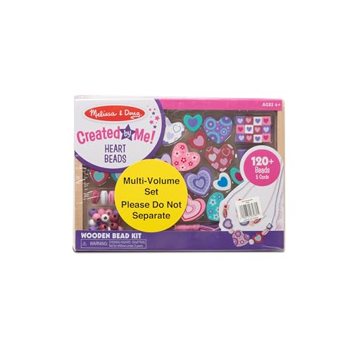 Image of Melissa & Doug Sweet Hearts and Butterfly Friends Bead Set of 2-250+ Wooden Beads