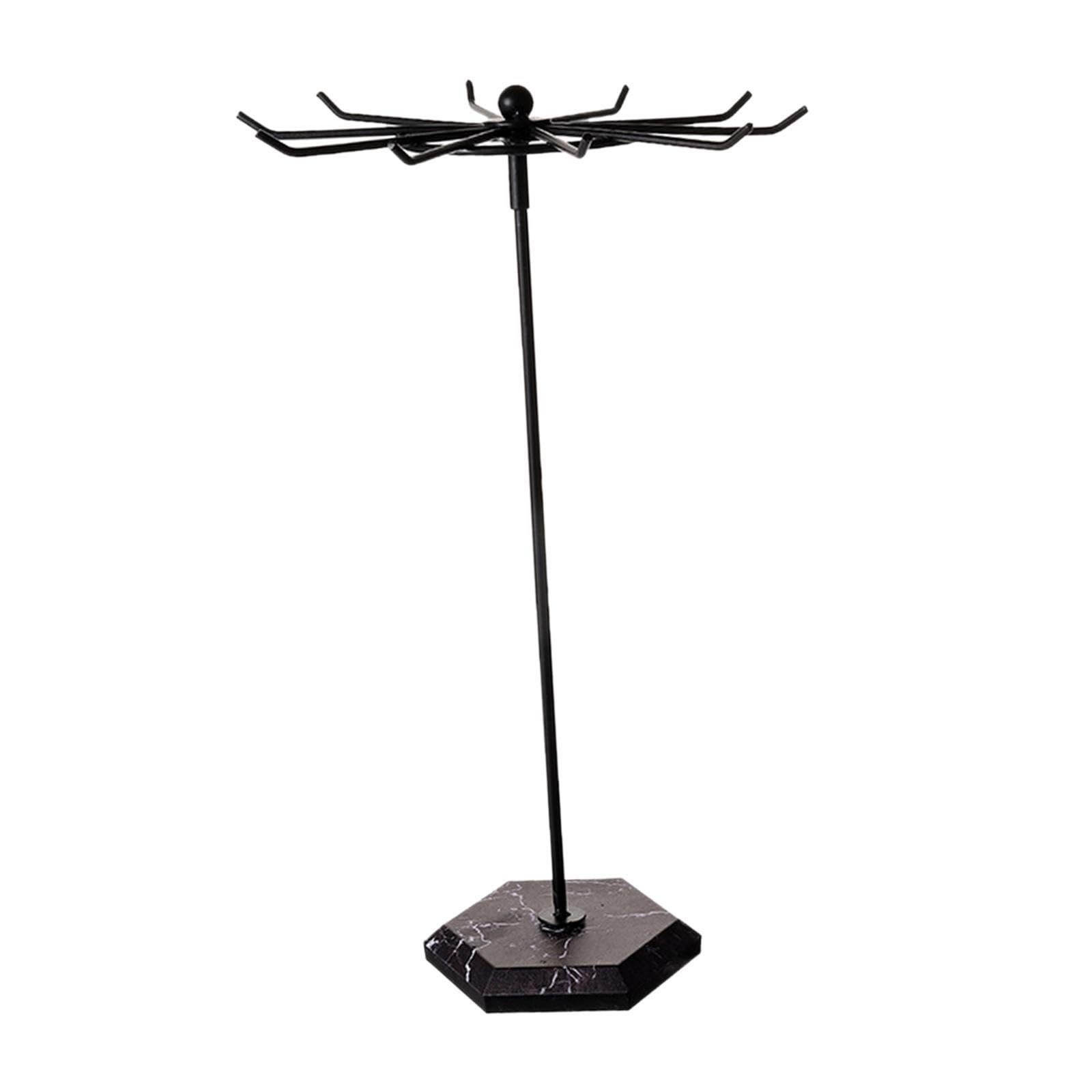 TWISAXC Jewelry Display Rack Jewelry Holder Innovative Necklace Holder Unique Elegant Solution For Making Easy For To Want To Wear. Organizer Necklace Display, Black, 30.5cm