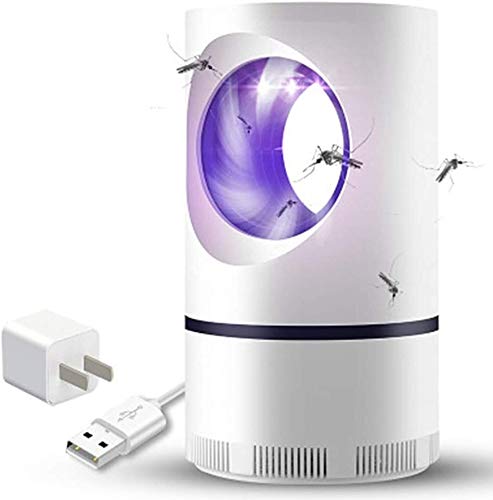 XJJ Mosquito Killer LED Lamps, USB Powered Electric Vortex Mosquito Killer LED Lamps Household Mosquito Repellent Device White Fly Zapper