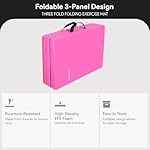 BalanceFrom 6x2 Feet 3-Panel Folding Gymnastics Mat – 2-Inch Thick Pad with Vinyl Surface and Carrying Handles for Tumbling, Yoga, Pilates, Home Workouts, and Martial Arts - Image 2