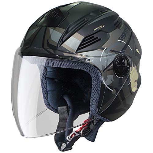 Image of Steelbird SBA-6 7Wings Gravity Open Face ISI Certified ABS Helmet