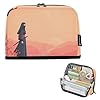 Pencil Pouch Case Anime Ninja Print, Desk Organizers Pen Bag for School Office Teens Student Adults