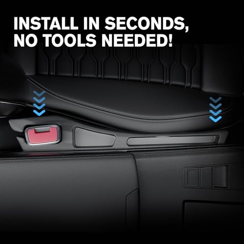7F Car Seat Gap Filler Organiser,Between Seat Gap Filler, Centre Console Organiser, Universal Car Accessories, Fit SUV Truck Storage Black - Image 7
