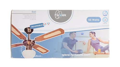 Farelek Bali - Ventilatore da soffitto, 107 cm