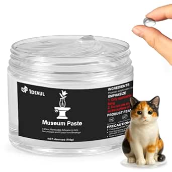 1DFAUL 4 oz Exhibits Fix Gel for Museum, Removable Museum Paste Putty Wax