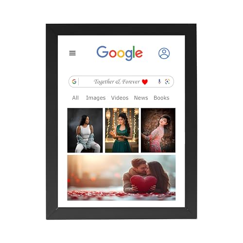 Image of Personalized Photo Frame 8x12 Inch | Custom Collage Photo Frame Gift for Birthday, Anniversary, Couple, Friends | Acrylic Sheet with MDF Back | Wall Decor Memory Frame (D-3)