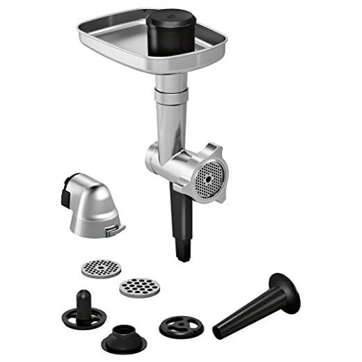 Bosch Hogar MUZ9HA1 Set Picador de Carne y Verduras para Robots de Cocina Optimum, Stainless Steel, Acero y Negro