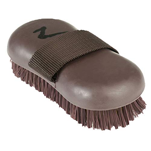 Cepillo de baño Horze marrón ideal para el aseo diario en las caballerizas