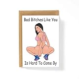 Nicki Minaj Bad Bitches Birthday Card