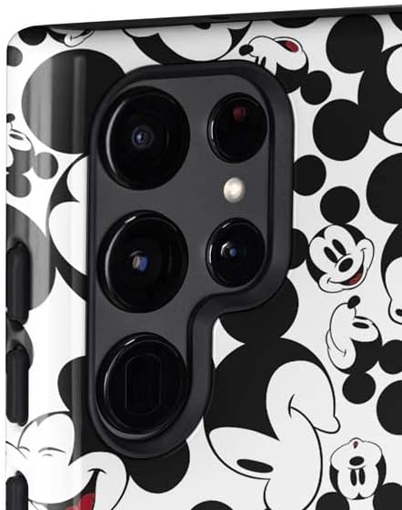 Skinit Pro Phone Case Compatible with Galaxy S22 Ultra - Officially Licensed Disney Mickey Mouse Face Pattern Design