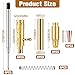Gisafai 6 Pcs Bolt Action Pen Kits for Woodturning Bolt Bullet Pens for Men Gift Woodturning Ballpoint Kit Turning with Mandrel Slimline Turning Supplies DIY Gift for Men(Gold)