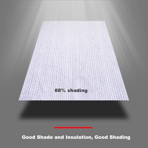 Voile d'ombrage blanche pour grands balcons et piscines