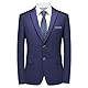 KUDMOL Herren Anzug 3 Stücke Slim Fit Anzug Business Hochzeit Formal Dinner Zwei Knöpfe Smoking Anzug für Männer Klassischer Blazer Weste Hose Set