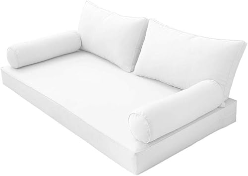 Prolinemax Funda solamente Sábana bajera ajustable para colchón de sofá cama con 2 canaletas individuales AD106