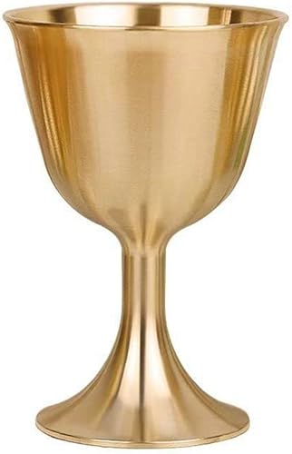 Copa de vino de metal vintage, mini copa de licor de cáliz lujosa copa única para decoración del hogar, suministros de fiesta, herramientas de bar,