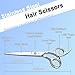 Hair Cutting Scissors Shears kit,Professional Edge Sharp Hair Scissors set,Barber Hairdressing Texturizing Thinning shears,Haircuting Styling Scissor kit Japanese 6.5 Inch (Silver)