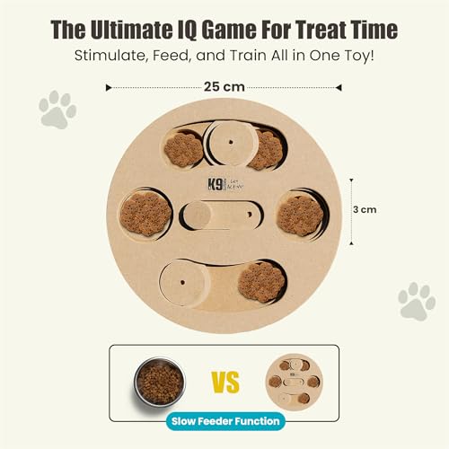 P.J Pet Products K9 IQ Spiel Columbo, Einheitsgröße, Columbo, Columbo, Holzbraun, 0,4 kg